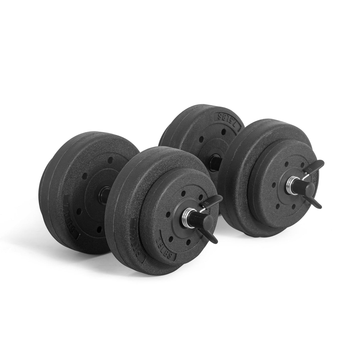 40-Pound Adjustable Cement Dumbbell Set