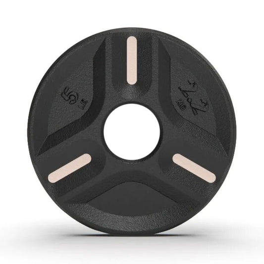 Cast Iron Plate Weights by Tribe WOD OLIUS Barbell Plates (5 Lbs) (1 Plate)